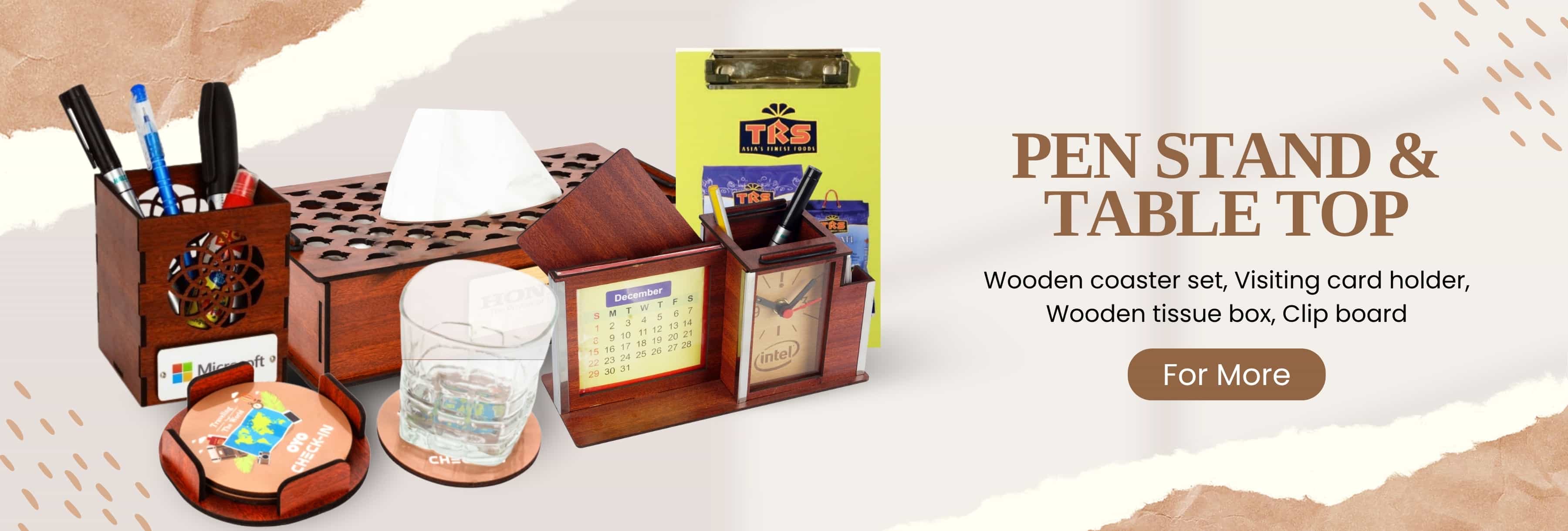 pen stand & table top banner